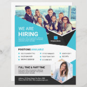 Vorlage für den Job Vacancy-Flyer (Vorne/Hinten)