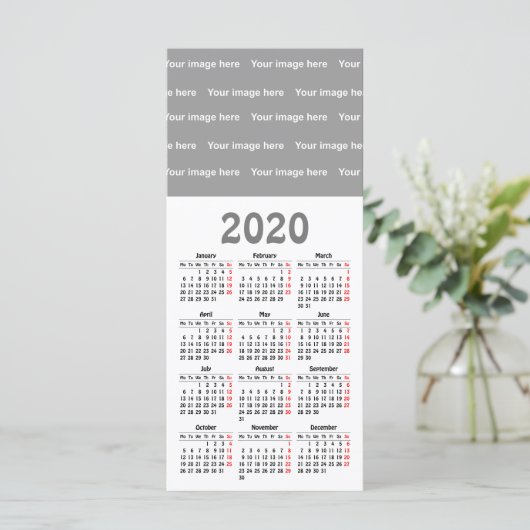 Vorlage für den Kalender 2020 - Flachkarte (Stehend Vorderseite)