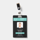 Vorlage für den Lehrer und Schüler mit individuell Ausweis (Vorderseite mit Clip)