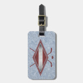 Vorlage für den lettischen Eishockey-Gepäckträger Gepäckanhänger (Vorderseite vertikal)