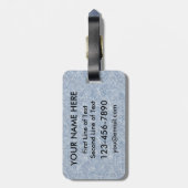 Vorlage für den lettischen Eishockey-Gepäckträger Gepäckanhänger (Rückseite vertikal)