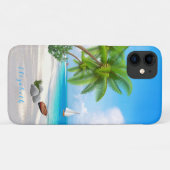 Vorlage für den Namen der Caribbean Beach Illustra Case-Mate iPhone Hülle (Rückseite (Horizontal))