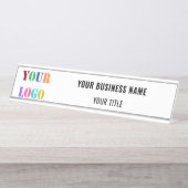 Vorlage für den Namen des benutzerdefinierten Logo Schreibtischnamensplakette (Vorderseite )