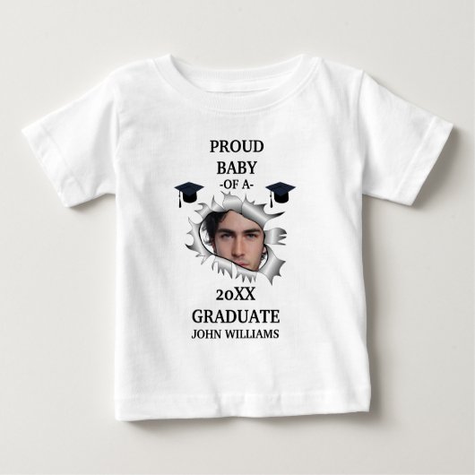 Vorlage für den Namen des Fotos eines benutzerdefi Baby T-shirt (Vorderseite)