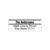 Vorlage für den Namen und die Rücksendeadresse Permastempel (Design)