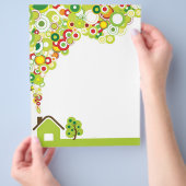 Vorlage für den Natureal House-Flyer Flyer (Hand)