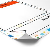 Vorlage für den Newsletter "Zurück zur Schule" Poster (Ecke)