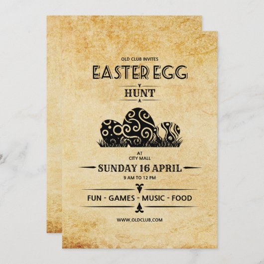 Vorlage für den Osterteil-Flyer (Vorne/Hinten)