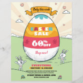 Vorlage für den Osterverkauf von Flyern (Vorderseite)