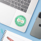 Vorlage für den Personalisierten keltischen irisch Aufkleber (Laptop mit iPhone)