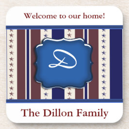 Vorlage für den personalisierten Patriotischen Unt Getränkeuntersetzer