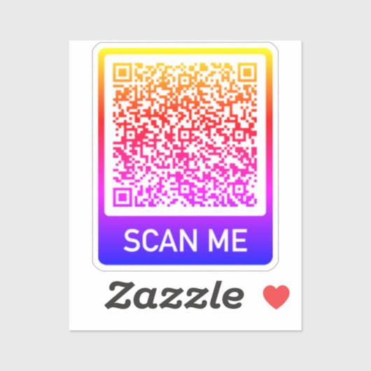 Vorlage für den Personalisierten QR-Code Aufkleber (Blatt)