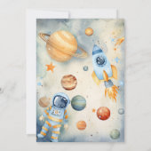 Vorlage für den personalisierten Weltraumtag (Rückseite)