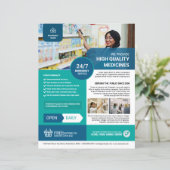 Vorlage für den Pharmacy-Flyer (Stehend Vorderseite)