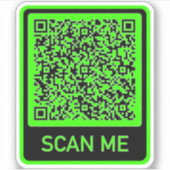 Vorlage für den QR-Autoaufkleber anpassen Aufkleber (Vorderseite)