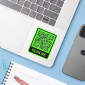 Vorlage für den QR-Autoaufkleber anpassen Aufkleber (Laptop mit iPhone)