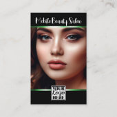 Vorlage für den QR-Code des Fotos mit schwarzen gr Visitenkarte (Vorderseite)