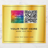 Vorlage für den QR-Code für benutzerdefinierte Fot Bierflaschenetikett (Einzelnes Label)
