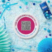 Vorlage für den QR-Code und die Teller für benutze (Party)
