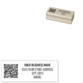 Vorlage für den QR-Codenamen Adresse Rubber-Briefm Gummistempel (Stempel)