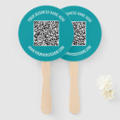Vorlage für den QR-Codetext Werbehandfan Fächer (Vorne und Hinten)