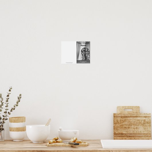 Vorlage für den Reprintbogen der Kirche Poster (Küche)