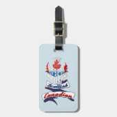 Vorlage für den schottischen kanadischen Thistle L Gepäckanhänger (Vorderseite vertikal)