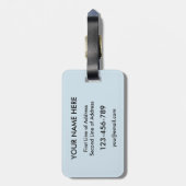 Vorlage für den schottischen kanadischen Thistle L Gepäckanhänger (Rückseite vertikal)