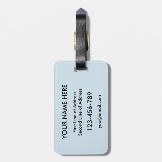 Vorlage für den schottischen kanadischen Thistle L Gepäckanhänger (Rückseite vertikal)