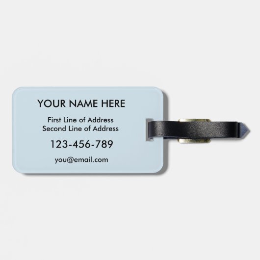 Vorlage für den schottischen kanadischen Thistle L Gepäckanhänger (Rückseite horizontal)