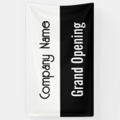 Vorlage für den Schwarz-weißen Firmennamen bei Gra Banner (Vertikal)