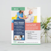 Vorlage für den Senior Care Service Flyer (Stehend Vorderseite)