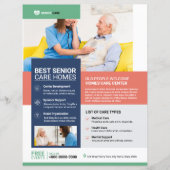 Vorlage für den Senior Care Service Flyer (Vorderseite)