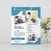 Vorlage für den Senior Care Service Flyer (Stehend Vorderseite)