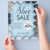 Vorlage für den Showverkauf-Flyer Flyer (Hand)