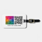 Vorlage für den Strichcode des Logoscans QR Gepäckanhänger (Vorderseite horizontal)