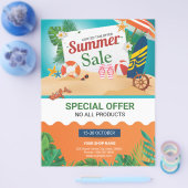 Vorlage für den Summer Sale Flyer (Einzeln)