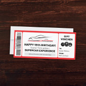 Vorlage für den Supercar Experience Voucher