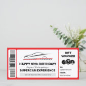 Vorlage für den Supercar Experience Voucher (Stehend Vorderseite)