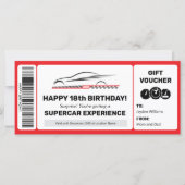 Vorlage für den Supercar Experience Voucher (Vorderseite)