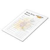 Vorlage für den Tagesforschungsplaner Notizblock (angewinkelt)