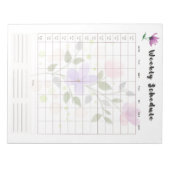 Vorlage für den Tagesforschungsplaner Notizblock (Vorderseite)