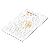 Vorlage für den Tagesforschungsplaner Notizblock (angewinkelt)