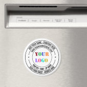 Vorlage für den Text des Firmenlogos anpassen Magnet (In Situ (Geschirrspüler))