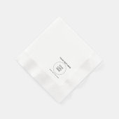 Vorlage für den Text eines benutzerdefinierten Log Serviette (Ecke)