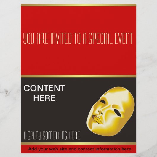 Vorlage für den Unterhaltungs-Flyer Flyer (Vorne)