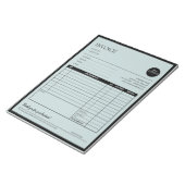 Vorlage für den Verkauf grüner, moderner Geschäfts Notizblock (angewinkelt)