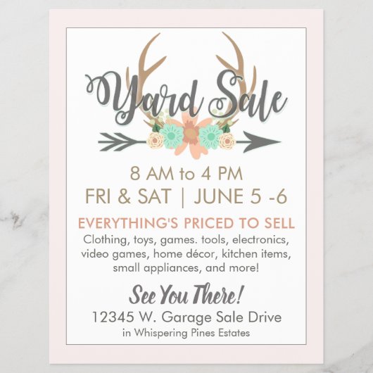 Vorlage für den Verkauf von Flyern - leicht Flyer (Vorne)