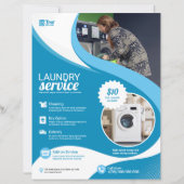 Vorlage für den Wäscheservice Flyer (Vorderseite)