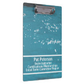 Vorlage für den Wasserpolo-Tauchbecken für Schwimm Klemmbrett (Rechts)